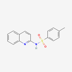 molecular formula C16H14N2O2S B2796306 4-methyl-N-quinolin-2-ylbenzenesulfonamide CAS No. 25770-52-9