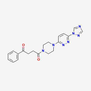 1-(4-(6-(1H-1,2,4-triazol-1-yl)pyridazin-3-yl)piperazin-1-yl)-4-phenylbutane-1,4-dione