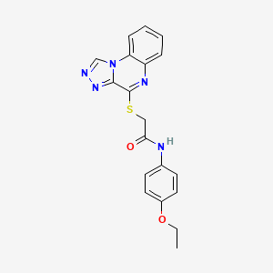 2-([1,2,4]triazolo[4,3-a]quinoxalin-4-ylthio)-N-(4-ethoxyphenyl)acetamide