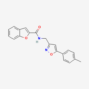 N-((5-(p-tolyl)isoxazol-3-yl)methyl)benzofuran-2-carboxamide