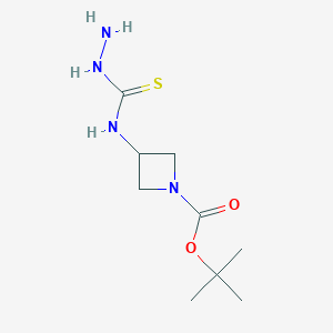 molecular formula C9H18N4O2S B2796328 tert-butyl3-[(aminocarbamothioyl)amino]azetidine-1-carboxylate CAS No. 1853192-16-1
