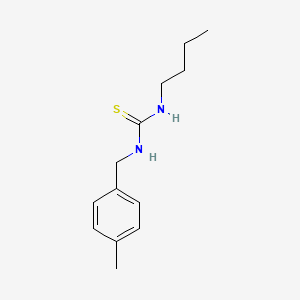 molecular formula C13H20N2S B2796368 3-Butyl-1-[(4-methylphenyl)methyl]thiourea CAS No. 91905-64-5