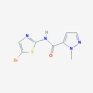 molecular formula C8H7BrN4OS B279637 N-(5-bromo-1,3-thiazol-2-yl)-1-methyl-1H-pyrazole-5-carboxamide 