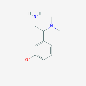 molecular formula C11H18N2O B2796391 1-(3-Methoxy-phenyl)-N1,N1-dimethyl-ethane-1,2-diamine CAS No. 855715-34-3