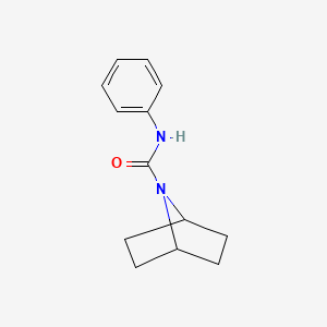molecular formula C13H16N2O B2796398 N-phenyl-7-azabicyclo[2.2.1]heptane-7-carboxamide CAS No. 2320578-29-6