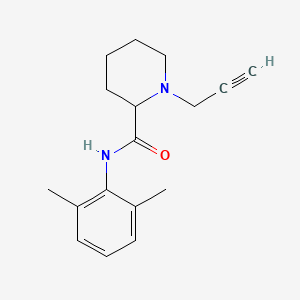 molecular formula C17H22N2O B2796399 N-(2,6-dimethylphenyl)-1-(prop-2-yn-1-yl)piperidine-2-carboxamide CAS No. 2125994-30-9