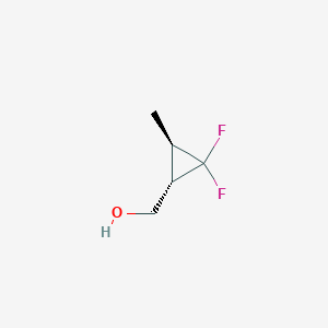 molecular formula C5H8F2O B2796403 ((1S,3R)-2,2-Difluoro-3-methylcyclopropyl)methanol CAS No. 2307738-81-2
