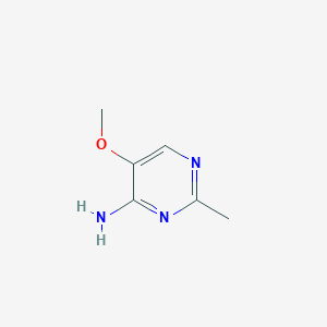 molecular formula C6H9N3O B2796417 5-Methoxy-2-methylpyrimidin-4-amine CAS No. 698-34-0