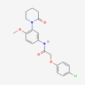 B2796435 2-(4-chlorophenoxy)-N-(4-methoxy-3-(2-oxopiperidin-1-yl)phenyl)acetamide CAS No. 941982-42-9