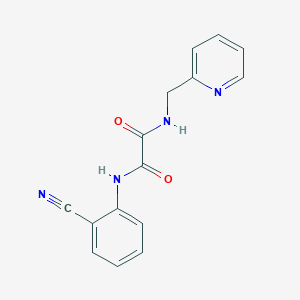 B2796449 N1-(2-cyanophenyl)-N2-(pyridin-2-ylmethyl)oxalamide CAS No. 898350-10-2
