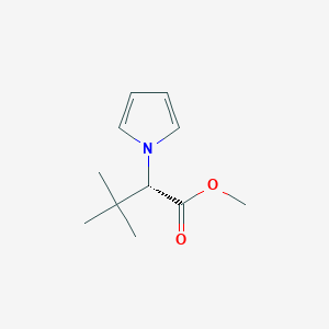 molecular formula C11H17NO2 B2796461 methyl (2S)-3,3-dimethyl-2-(1H-pyrrol-1-yl)butanoate CAS No. 476335-37-2