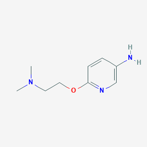 molecular formula C9H15N3O B2796514 6-[2-(Dimethylamino)ethoxy]pyridin-3-amine CAS No. 884341-06-4