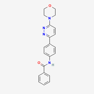 molecular formula C21H20N4O2 B2796556 N-(4-(6-morpholinopyridazin-3-yl)phenyl)benzamide CAS No. 941983-26-2
