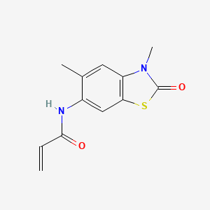 molecular formula C12H12N2O2S B2796576 N-(3,5-Dimethyl-2-oxo-1,3-benzothiazol-6-yl)prop-2-enamide CAS No. 2305552-13-8