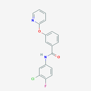 N-(3-chloro-4-fluorophenyl)-3-(pyridin-2-yloxy)benzamide