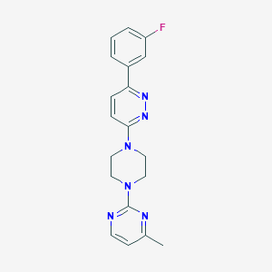 2-[4-[6-(3-Fluorophenyl)pyridazin-3-yl]piperazin-1-yl]-4-methylpyrimidine