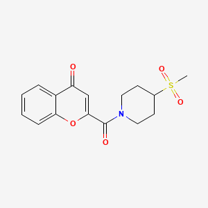 2-(4-(methylsulfonyl)piperidine-1-carbonyl)-4H-chromen-4-one