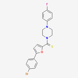 (5-(4-Bromophenyl)furan-2-yl)(4-(4-fluorophenyl)piperazin-1-yl)methanethione