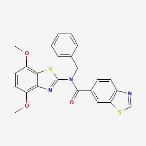 N-benzyl-N-(4,7-dimethoxybenzo[d]thiazol-2-yl)benzo[d]thiazole-6-carboxamide