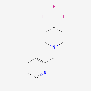 2-((4-(Trifluoromethyl)piperidin-1-yl)methyl)pyridine