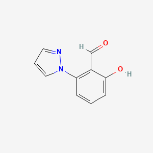 2-Hydroxy-6-pyrazol-1-ylbenzaldehyde
