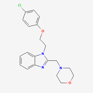 4-[[1-[2-(4-Chlorophenoxy)ethyl]benzimidazol-2-yl]methyl]morpholine