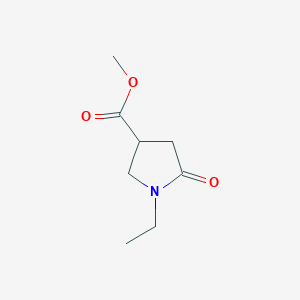molecular formula C8H13NO3 B2796649 Methyl 1-ethyl-5-oxopyrrolidine-3-carboxylate CAS No. 100911-29-3