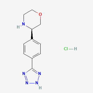 (3R)-3-[4-(2H-1,2,3,4-tetrazol-5-yl)phenyl]morpholine hydrochloride