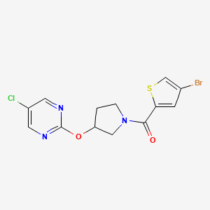 (4-Bromothiophen-2-yl)(3-((5-chloropyrimidin-2-yl)oxy)pyrrolidin-1-yl)methanone