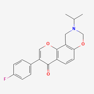 3-(4-fluorophenyl)-9-isopropyl-9,10-dihydrochromeno[8,7-e][1,3]oxazin-4(8H)-one