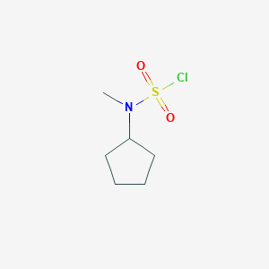 molecular formula C6H12ClNO2S B2796696 N-cyclopentyl-N-methylsulfamoyl chloride CAS No. 1094918-33-8