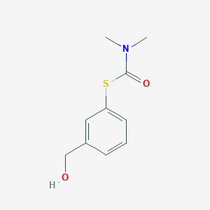 molecular formula C10H13NO2S B2796698 1-{[3-(hydroxymethyl)phenyl]sulfanyl}-N,N-dimethylformamide CAS No. 162107-06-4