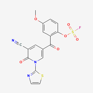 2-[3-Cyano-5-(2-fluorosulfonyloxy-5-methoxybenzoyl)-2-oxopyridin-1-yl]-1,3-thiazole
