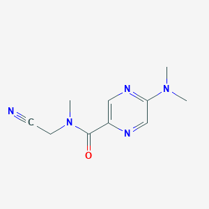 molecular formula C10H13N5O B2796710 N-(Cyanomethyl)-5-(dimethylamino)-N-methylpyrazine-2-carboxamide CAS No. 2224529-27-3