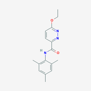 molecular formula C16H19N3O2 B2796746 6-ethoxy-N-(2,4,6-trimethylphenyl)pyridazine-3-carboxamide CAS No. 1706063-16-2