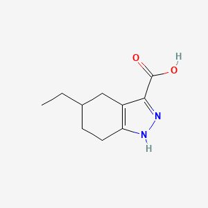 5-Ethyl-4,5,6,7-tetrahydro-2H-indazole-3-carboxylic acid