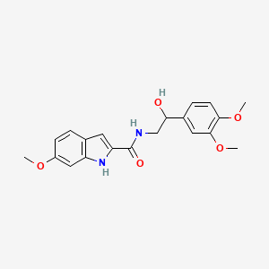 molecular formula C20H22N2O5 B2796772 N-[2-(3,4-dimethoxyphenyl)-2-hydroxyethyl]-6-methoxy-1H-indole-2-carboxamide CAS No. 1797965-43-5