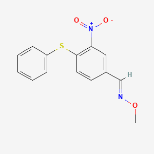 3-nitro-4-(phenylsulfanyl)benzenecarbaldehyde O-methyloxime