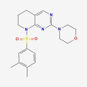 4-(8-((3,4-Dimethylphenyl)sulfonyl)-5,6,7,8-tetrahydropyrido[2,3-d]pyrimidin-2-yl)morpholine
