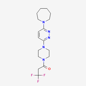 1-(4-(6-(Azepan-1-yl)pyridazin-3-yl)piperazin-1-yl)-3,3,3-trifluoropropan-1-one