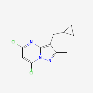 5,7-Dichloro-3-(cyclopropylmethyl)-2-methylpyrazolo[1,5-a]pyrimidine