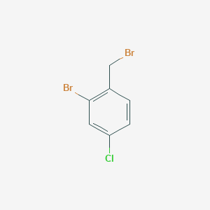 molecular formula C7H5Br2Cl B2796846 2-Bromo-1-(bromomethyl)-4-chlorobenzene CAS No. 33924-45-7
