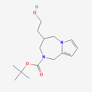 Tert-Butyl 4-(2-Hydroxyethyl)-4,5-Dihydro-1H-Pyrrolo[1,2-A][1,4]Diazepine-2(3H)-Carboxylate