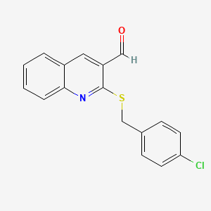 2-[(4-Chlorobenzyl)sulfanyl]-3-quinolinecarbaldehyde