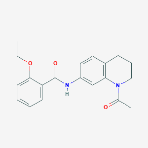 molecular formula C20H22N2O3 B2796877 N-(1-acetyl-1,2,3,4-tetrahydroquinolin-7-yl)-2-ethoxybenzamide CAS No. 898464-92-1