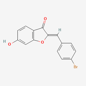 (2Z)-2-[(4-bromophenyl)methylidene]-6-hydroxy-1-benzofuran-3-one
