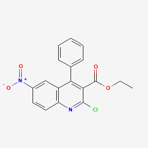 Ethyl 2-chloro-6-nitro-4-phenylquinoline-3-carboxylate