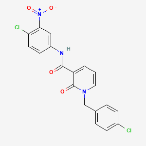 N-(4-chloro-3-nitrophenyl)-1-(4-chlorobenzyl)-2-oxo-1,2-dihydropyridine-3-carboxamide
