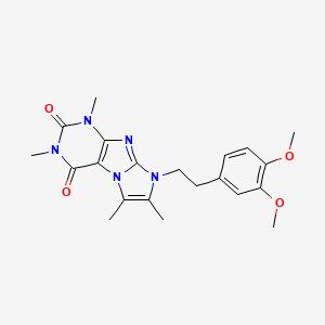 8-(3,4-dimethoxyphenethyl)-1,3,6,7-tetramethyl-1H-imidazo[2,1-f]purine-2,4(3H,8H)-dione