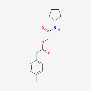 2-(Cyclopentylamino)-2-oxoethyl (4-methylphenyl)acetate